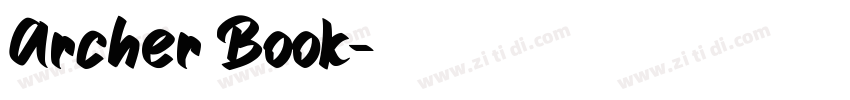 Archer Book字体转换